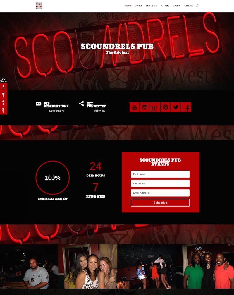 Bar Website Designs